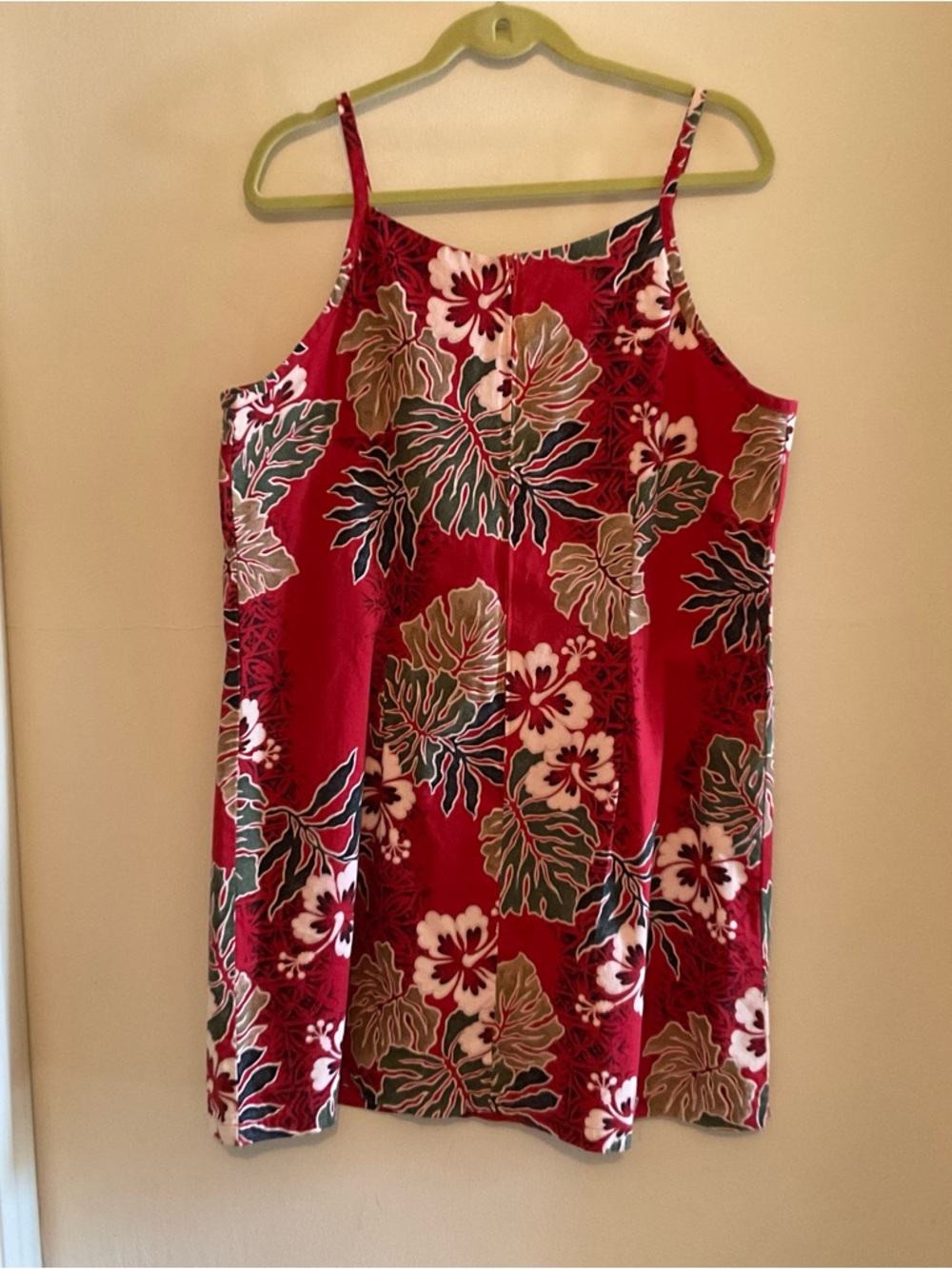 Hilo Hattie XL Hawaiian Sundress Vintage Floral Tropical Cotton Adj Strap EXC - Picture 5 of 8